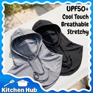 Face Cover Balaclava Sunscreen Hat Pelindung UV Breathable Polyester Ear Hanging Unisex Motorcycle