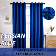 MATTE SATIN CURTAIN - SEMI BLACKOUT CURTAIN (HOOK/CANGKUK) Type Curtain Matte Satin Curtain Minimali