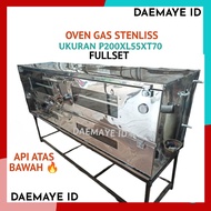 Oven Gas Besar/OvenGas Api Atas Bawah/Oven Panggang Kue/Bahan Stenliss Steel/Ukuran 200x55x65cm