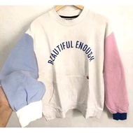 Fashionable- Beautiful Enough Sweater Oversize Crewneck Wanita Tree Colour