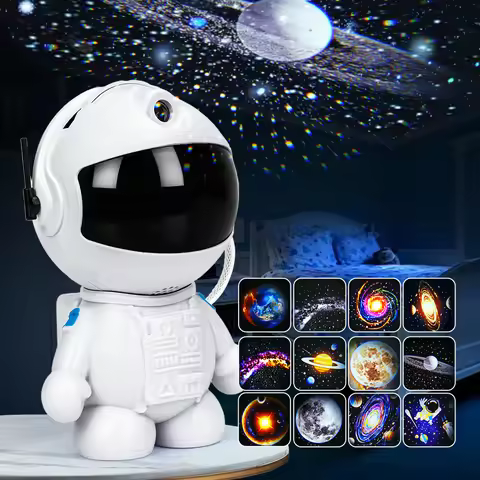 Astronaut Galaxy Projector with Nebula, Star Projector Ceiling LED Lamp with 12 Space Films Astronau