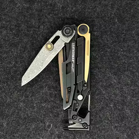 4 Types Brass Alloy Cylindrical With Text Thumb Grip With Screw Fixation For Leatherman MUT EOD MOD 