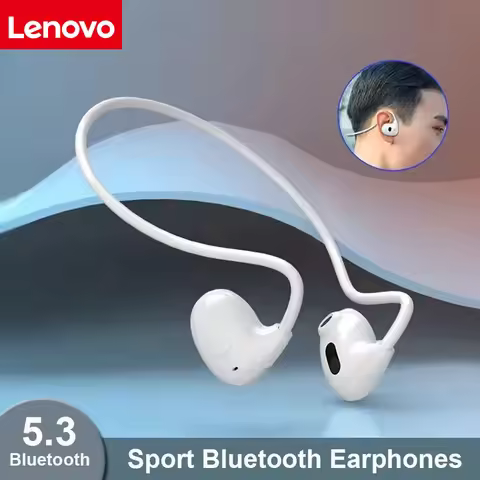 Lenovo Bluetooth 5.3 Earphones Wireless Bone Conduction Waterproof Earphones Stereo Over-ear Sports 