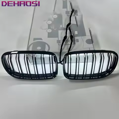 For BMW F01 F02 F20 F22 F87 F30 F32 F80 F82 F10 F15 F07 F25 F26 LED Luminous Racing Grills Black Fro