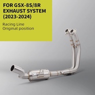 Motorcycle Accessories Engine Exhaust muffler systemFor GSX 8S GSX8S   GSX-8S GSX8R 2023-2024