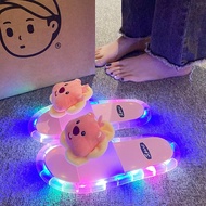 Influencer Luminous Slippers with Cartoon Ruby Flashing LED - Stylish LED Strobe Shoes for Women