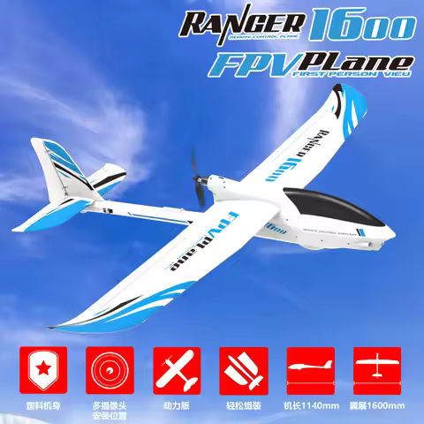 Volantexrc Ranger V757-7 Rc Plane 1600mm Wingspan EPO 4CH Rc Glider Fpv Aircraft Rc Airplane Rc Mode