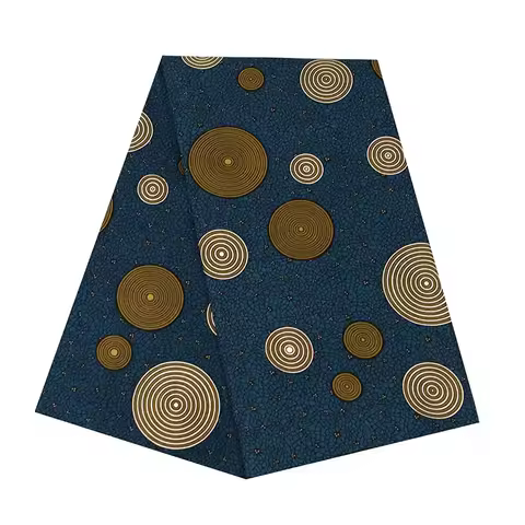 1pc 1/3/6yards Brown Geometric Pattern African Ankara Printed Wax Fabric Chevron Fabric By The Yard 
