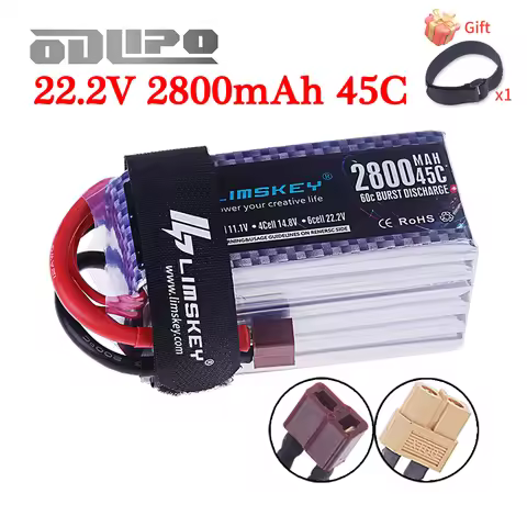 6S Power Battery 22.2V RC Lipo 2800mah XT60 T Plug 45C Battery For RC Electric Toys Helicopter Racin