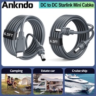 Ankndo Starlink Mini Cable 2M 5M Extension Replacement Power Cable for Starlink Mini DC Male to Male