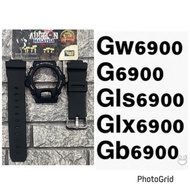 BNB HITAM BLACK SILVER G6900 GLS6900 GB6900 GW6900 GLX6900 (TALI TEBAL) + BUCKLE JAPAN