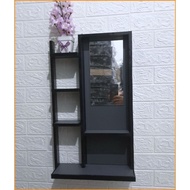 RAK KOSMETIK GANTUNG NEW - RAK KOSMETIK KAYU - RAK HIAS MAKE UP DINDING - TOLET