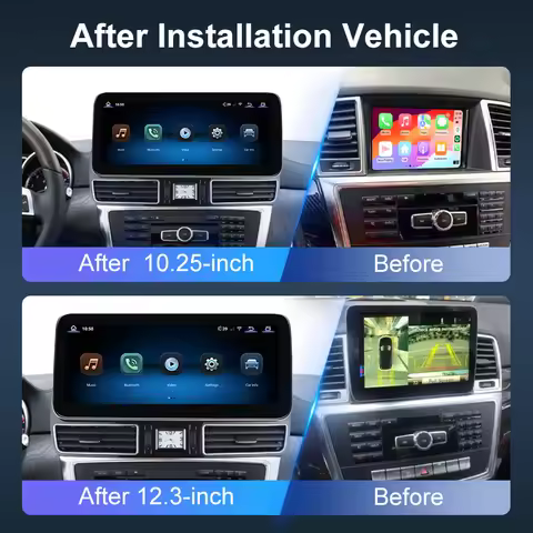 For Mercedes-Benz W166 ML GL Class 10.25 12.3 Inch Touch Screen Linux Multimedia System GPS Navigati