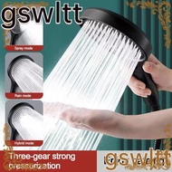 GSWLTT Large Panel Shower Head, Adjustable 3 Modes Water-saving Sprinkler, Fashion High Pressure Multi-function Handheld Shower Sprayer Bathroom Accessories