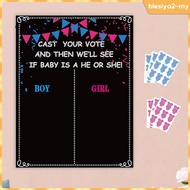 [BlesiyaedMY] Gender Reveal Voting Game Baby Birthday Party Baby Gender Reveal Ideas Game