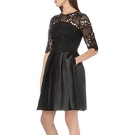 Size1: UK TB Women's Black Lace Bodice Dress (TD2)