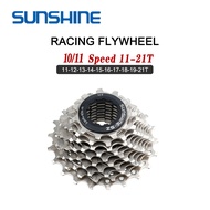 Sunshine Racing จักรยาน freewheel 10 11ความเร็ว velocidade 11-21ตันเทปคาสเซ็ทจักรยานเฟืองวงล้อจักรยานเสือหมอบ