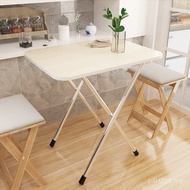 Simple Foldable Eating Small Square Table Small Table 4-Person Standing Table 2-Person Stall Househo