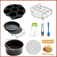 air fryer Cross-border Air Fryer Accessories7Inch10Set with Recipe Included Suitable for baking tray