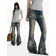 Women's Y2K Styled Stretch Micro Flare Jeans - Slim Fit