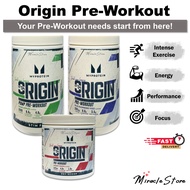 Myprotein Origin Pre Workout Alpha 600g Caffeine Pump Pre Workout 600g Non Caffeine Dry Scoop