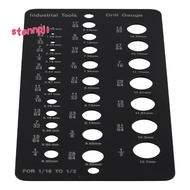 [stennpj1]Drill Bit Gauge 1/16 Inch to 1/2 Inch,  Size and Thread Gauge Inches and Decimal Drill Gau