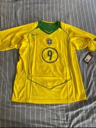全新絕版品 Nike 2004-05 巴西國家隊 外星人大羅 Ronaldo 主場足球衣