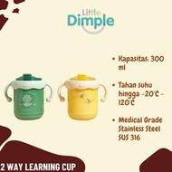 Little Dimple 2 Way Learning Cup - Children's Drinking Cup - Stainless Children's Cup