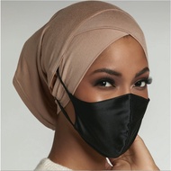 Hijab Inner Hat mask and earpiece Muslim Underscarf Head Cover Cap Tudung Inner Cap G4-DM2
