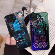 Samsung A22 4G / A22 5G Glass Case With Beautiful Machine Engine