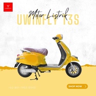 Motor Listrik Model Vespa (T3s)/Kuning/Ori/Bergaransi