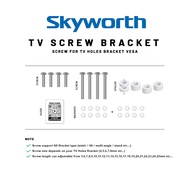 [SKYWORTH] Tv Screw for TV Bracket Holes VESA Wall Mount Skru for TV Hanging Holes