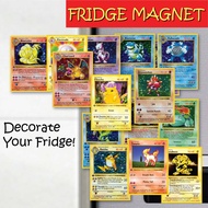 Fridge Magnets Pokemon Cards TCG 1999 Part 2 Souvenir Home Office Decoration Hiasan Sticker Magnet