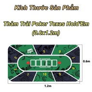 Thảm Trải Poker BlackJack Thảm Dì Dách Texas Hold’Em (0.6×1.2m) - EuroHome