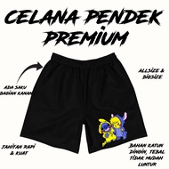 Premium SERIES STITCH & PIKACHU DISTRO BOXER SHORTS FOR MEN WOMEN
