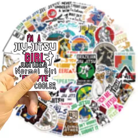 50PCS Cute Jiu Jitsu Stickers DIY Diary Laptop Luggage Skateboard Graffiti Decals Fun Classic Toys