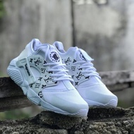 NIKE AIR HUARACHE LV SUPREME ALL WHITE KASUT SUKAN PEREMPUAN WANITA STYLO WOMEN SNEAKERS PUTIH READY STOCK