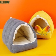 XELROV Parrot Nest, Hanging Cotton Bird Hammock, Pet House Hammock Warm Thickened Plush Bird House B