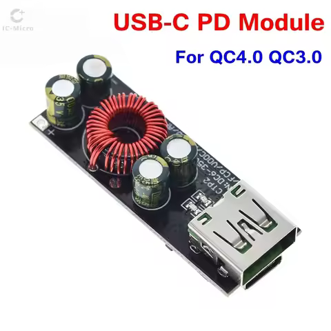QC3.0 QC4.0 USB Type-C Mobile Phone Quick Charge Adapter 6 -35V Step Down Buck Boost Module for Huaw
