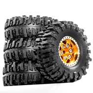 RS Red Spider 1/24 Crawler Tire for SCX24 FCX24 FMS R245 Model 7mm Hex Lightweight Design 4PCS (Tire