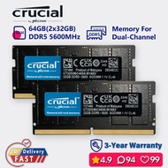 CRUCIAL 16gb 32gb 64gb 5600mhz ddr5 Dual channel memory ram laptop sodimm pc5 44800s