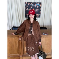 「สินค้าลิขสิทธิ์แท้」IRIS BOUTIQUE 25AW IJ1967 Acnes jacket เสื้อผ้าผู้หญิง แจ็คเก็ต แขนยาว ผ้านิ่ม ใ