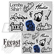 Sticker Pack Band Indie Aesthetic | Feast Hindia Lomba Sihir Pack Sticker FEAST Band Indie