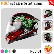 (Version 01) Genuine ROC 01 Fullface Helmet - High Quality Helmet, Helmet Safety Standard