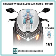 WINDSIELD N MAX NEO S STICKER - TURBO MOTIF 161 - 168