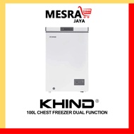 KHIND / MECK 100L Chest Freezer Dual Function FZ100S / MFZ128