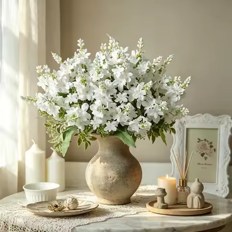 Silk Yucca Gloriosa Artificial Flowers Wedding Home Room Festival Decora Table Central Wreath Bridal