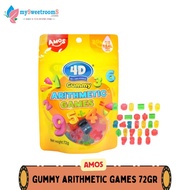 Amos 4D Gummy Arithmetic Games 72gr Gummy Candy