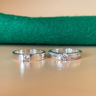 Fiance WEDDING COUPLE WEDDING RING/PALLADIUM PLATINUM GOLD SILVER DS-22