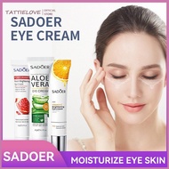 Tattielove SADOER 20g Aloe Pomegranate Vitamin C Eye Cream Hydrating Moisturizing And Desalinating Fine Grain Mild Care Eye Cream